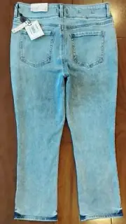 NWT NYDJ SKYLAR Women's Ami Hi-Rise Crop Skinny Light Blue Jeans Size 4 (29x23)