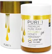 PURITI Manuka Honey UMF 15+ / MGO 550+ | 100% Pure Genuine Raw Manuka Honey | 250g | Harvested, Tested, Certified and Packed in New Zealand
