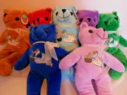 Baby Birth Stone Bear Memories New Baby Announcement Shower Gift 13" Soft Plush