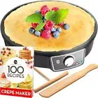 G&M 12” Nonstick Electric Crepe, Pancake, Blintzes Maker Machine