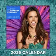 Alessandra Ambrosio 2025 Wall Calendar, 12-Month Supermodel Collection