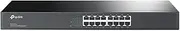TP-Link 16-Port 10/100Mbps Rackmount Unmanaged Ethernet Switch, 10/100Mbps RJ45 ports, Support Auto MDI/MDIX, Energy Power Saving, Metal Casing, Plug & Play, No Configuation Required (TL-SF1016)