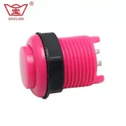 Baolian 28mm Round Convexity Arcade Push Button - Plug-In Style