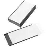 10 Pcs Magnetic Label Holder 6" x 3" with Paper Inserts C Channel