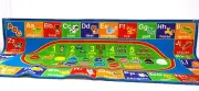 Kids Educational Play Rug ABC, Numbers & Shapes, 60 X 31", Playroom Carpet NEW