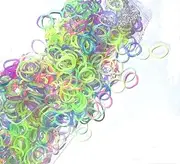 LORJE 600-Piece Glow in The Dark Latex-Free Rubber Band Bracelet Loom Refill Pack