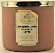 Bath & Body Works White Barn MARSHMALLOW PUMKIN LATTE 14.5 Oz Scented Candle