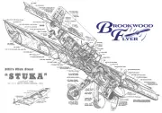 STUKA STUNT PLAN + CONSTRUCTION ARTICLE for 47" Old Time UC Model Airplane