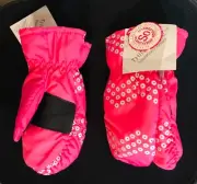 SO Authentic American Heritage Girls Pink Silver Winter Mittens Thinsulate 4-6X