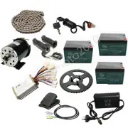 800W 36V Brush Electric Motor kit Controller w/ Battery for ATV E-BIKE Go kart