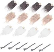 Toyvian DIY Gnome Beard Kit Pre-Cut Beard Braid Gnome Material Safe Gentle for Crafts