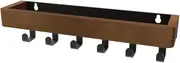 Coat Rack Wall Mount Home Decoration Key Hangers Wall Mount Storage Rack,Wooden Floating Shelf Plant Holder Shower Caddy Cosmetic Organization Holder Wall Coat Hooks(Brown)