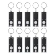 LED Keychain Flashlight Flat Torch for Outdoor Camping Hiking A 10 Pack D8L7