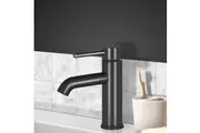 Cefito Bathroom Basin Mixer Tap Round Brass Faucet Vanity Laundry Black