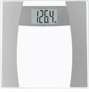 InstaTrack Digital Scale in Silver & glass 400lb Capacity Large Platform NIB