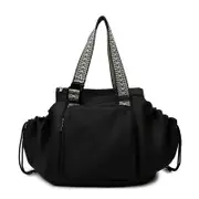 Danoz Fashion - Black Convertible Multifunctional Baby Cradle Travel Bag - Women's Backpack, Shoulder Bag, Mummy Bag with Expandable Storage