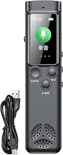 Recording Devices Meetings, HD Sound Capturer, Large Screen Recorder, Microphones, Noise Reduction, (1 Piece, Black), Ideal for Journalists, Students, and Lawyers