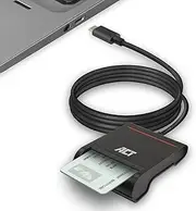 eID Card Reader Belgium, USB C Card Reader, Not for ID Card App 2, Power LED Status AC6020
