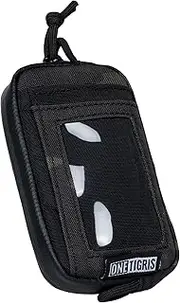 [OneTigris] Tactical Front Pocket Wallet with Zippers Coin Purse Minimalist Wallet for Men
