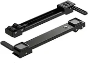 Llazsybz 2Pcs Washing Machine Stand Adjustable Furniture Appliances Rollers Laundry Dryers Holder, Black