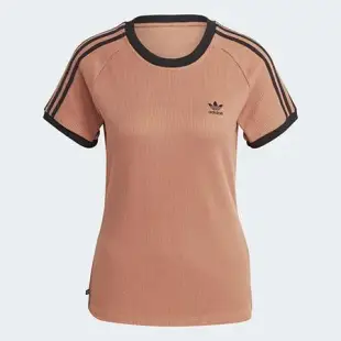 【ADIDAS】ADICOLOR 女短袖上衣-橘-IC5464