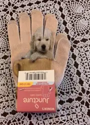 Juncture Ladies Stretch Knit Gloves Cocker Spaniel Dog Brand New Warm Winter