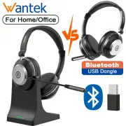 Headset Bluetooth Headphone with Microphone USB Dongle Wireless Charging Dock
