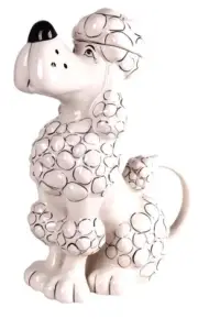 Blue Sky Clayworks Toy Poodle Ceramic Teapot ~ New