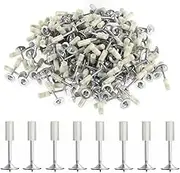 Nails for Manual Steel Nail Gun, 200 pcs Round Nails Wall Fastening Tool, for Concrete Ceiling Cable Ducts Fixed Slotting Device Repair Tool Home DIY Nail Gun Accessories