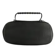 Portable Bluetooth Speaker Storage Box with Strap & Carabiner for Jbl Charge 5 - Black