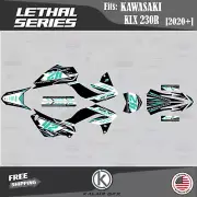 Graphics Kit for KAWASAKI KLX230R 2020 2021 2022 2023 Lethal - TEAL-SHIFT