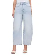 DL1961 Taylor High Rise Cropped Barrel Leg Jeans in Crystal Lake