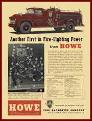 1956 Howe Fire Apparatus New Metal Sign: Nansemond VA Fire Department Truck