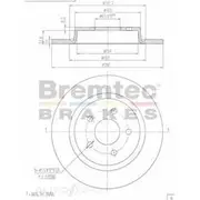 Bremtec Euro-Line GeoZinc Coated Brake Rotor - BDR16430EL