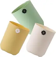 MAGICLULU 3pcs Cartoon Trash Can Tabletop Garbage Bin Desktop Trash Bin Countertop Trash Can Compost Pail Bathroom Garbage Can Mini Trash Can Car Trash Can Reusable Bathroom Trash Can Pp