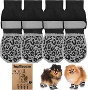 2 Pairs of Dog Socks Non-Slip
