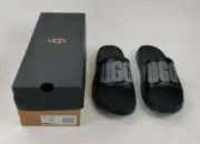 NEW MENS SIZE 11 Black UGG WILCOX LOGO SLIDE BEACH SLIDES SANDALS