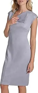 [Calvin Klein] Women's Work Suede Sheath Dress