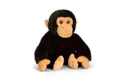 Keeleco 18cm Chimp Kids Children Animal Soft Plush Stuffed Toy Black 3y+