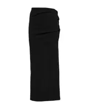 cut-out ribbed skirt AU8,AU10,AU6 Black