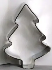 NEW Small EVERGREEN Christmas TREE Metal COOKIE CUTTER approx 2.5" x 2" x 1" d