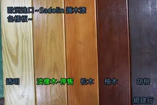 ☆ 網建行 ㊣ 歐洲進口 南方松專用漆 ~【Sadolin護木漆 1加侖 每桶1500元 】透明/松木/柚木/胡桃