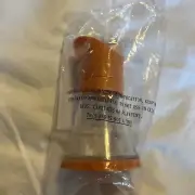 Kuhn Rikon Mini Vase glass Spice Herb Salt Pepper Grinder Orange New NIP