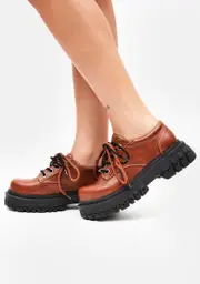 [dELiA*s by Dolls Kill] Mocha Teen Craft Oxford Shoes