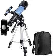 Professional Astronomical Telescope, Full Coated Lens, Low Light Night Vision, Water Resistant, HD, with Smartphone Adapter, Backpack and Moon Filter.