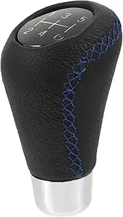 TIDTALEO Manual Shift Knob 5 Speed Gear Shift Knob for Car Leather Gear Shifter Comfort Grip Handle Stylish Design