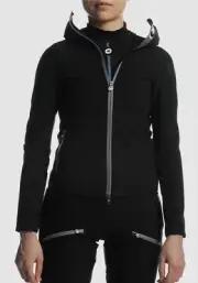 M NWT in Box ASSOS TRAIL Women Winter SOFT SHELL Black Cycling Jacket SHIPS FREE
