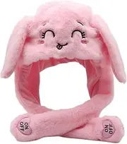 Hat Ear Moving,Animal Plush Ear Moving Hat,Funny Unicorn Hat with Ear Moving Jumping,Cute Cartoon Hat for Kids Women Men,Warm Winter Jumping Hats for Birthday Dressup Cosplay Costume