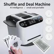 2-in-1 Automatic Card Shuffler & Dealer Machine White - Toys & Playsets Australia