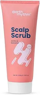 Earth Rhythm Scalp Scrub with Aha 7 Betaine | Gently Cleanses, Removes Buildup, Reduces Dandruff - 200g